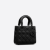 SMALL LADY DIOR MY  BAG Black  Calfskin.