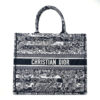 CHRISTIAN DIOR Large  Toile  Book Tote Blue.