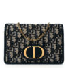 CHRISTIAN DIOR Oblique 30 Montaigne 2-In-1 Pouch Blue.