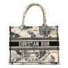 CHRISTIAN DIOR Canvas  Zodiac Toile  Book Tote Latte.