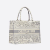 DIOR BOOK TOTE Gray Toile de  (36 x 27.5 x 16.5 cm).