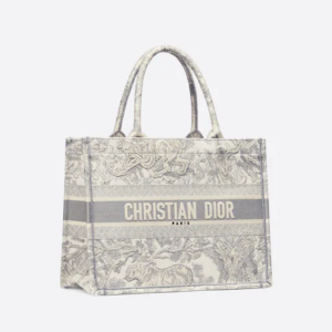 DIOR BOOK TOTE Gray Toile de  (36 x 27.5 x 16.5 cm).