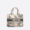 SMALL DIOR BOOK TOTE Latte Toile de  (26.5 x 21 x 14 cm).