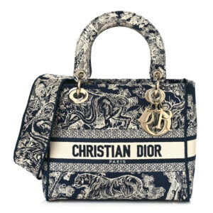 CHRISTIAN DIOR Toile   Lady D-Lite Blue.