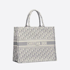 LARGE DIOR BOOK TOTE Gray Dior  (42 x 35 x 18.5 cm).